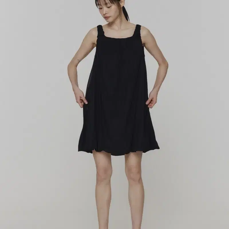 아모멘토 원피스 SHEER VOLUME MINI DRESS