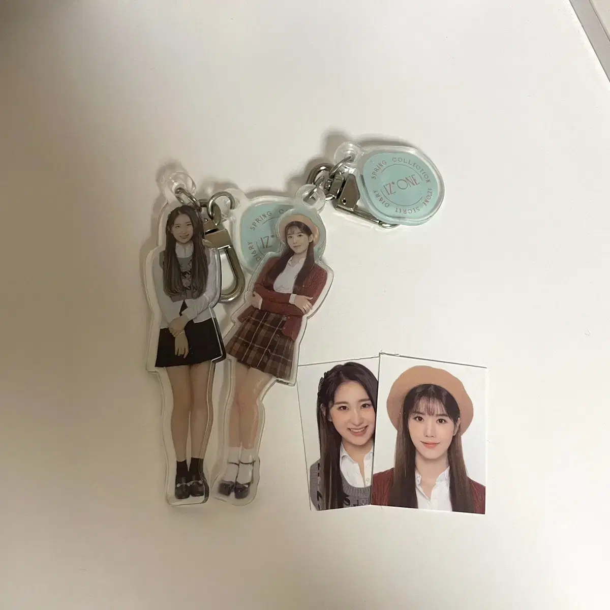 iz*one Secret Diary eunbi chaeyeon keyring 증사