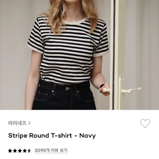 라미네즈 Stripe round t-shirts