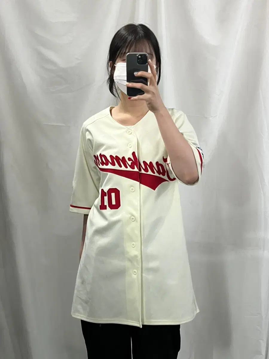 Jankman Baseball Jersey st White Vahn Short-sleeved Shirt M