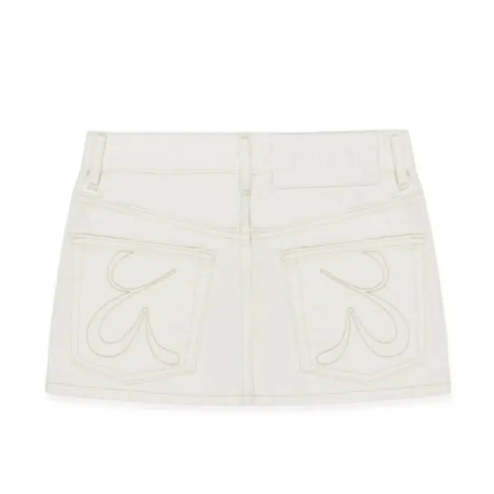 (새상품)글로니 99 LOW-RISE mini skirt white xs