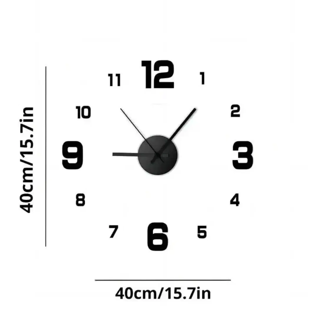 창의적인 프레임리스 DIY 벽시계