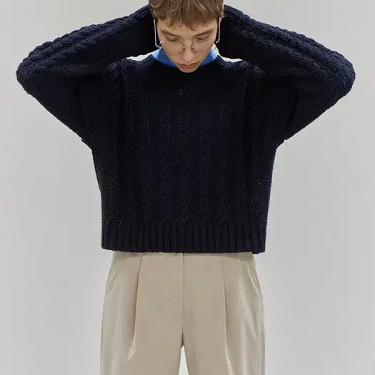 certo 쎄르토 paper cable knit [navy]