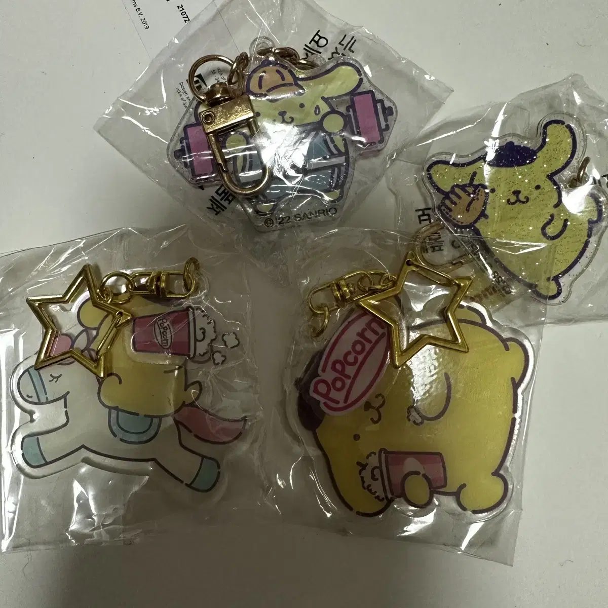 Pompompurin Random keyring in bulk of 4