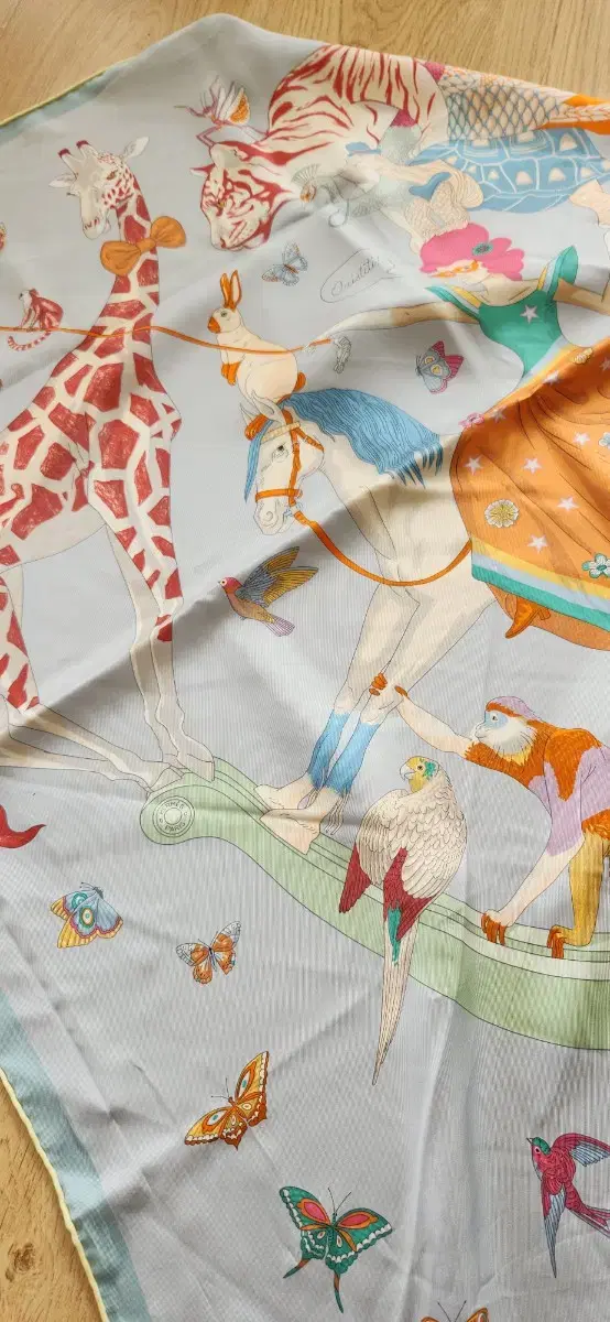 Hermès Story Carre 90 silk scarf