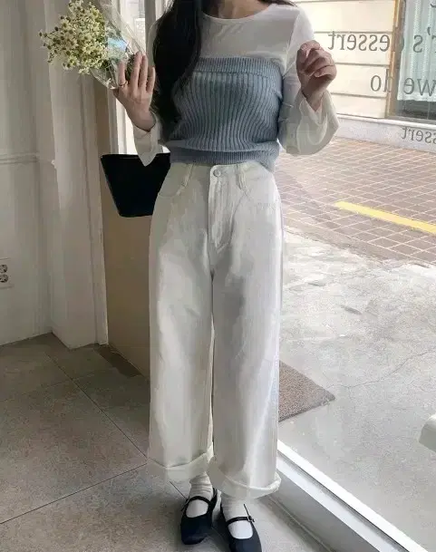 girlrecipes yeoreum semi Wide Pants (M/Basic Length)