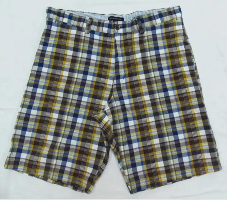 Banana Republic Men's 35 Cotton Shorts Check Good/M03