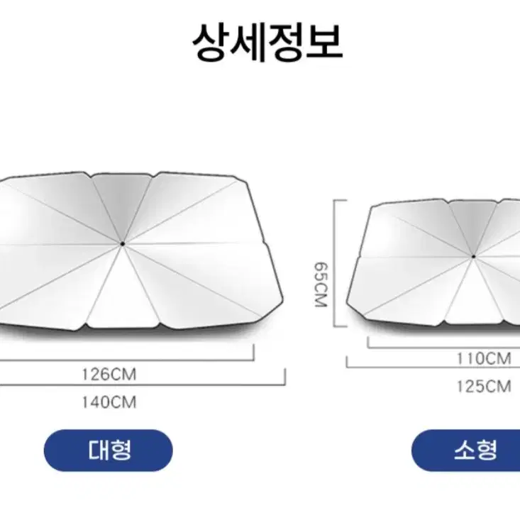 무료배송) 티타늄 차량용 햇빛가리개 양산 파우치 증정