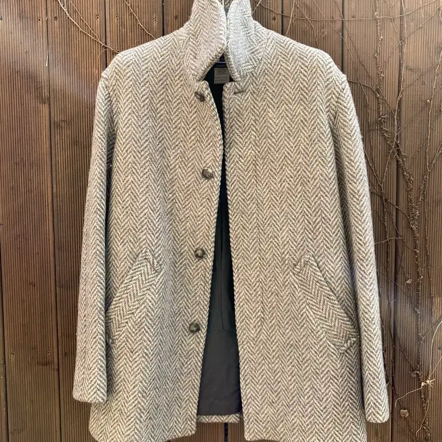 A.P.C. Herringbone Virgin Wool Coat