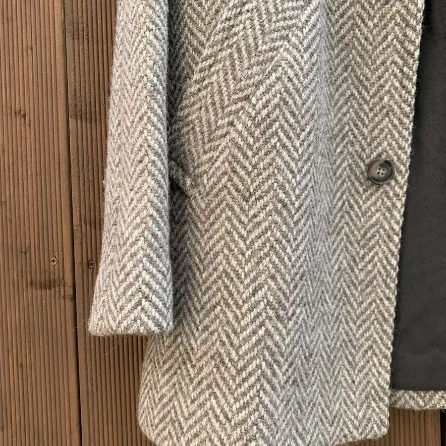 A.P.C. Herringbone Virgin Wool Coat