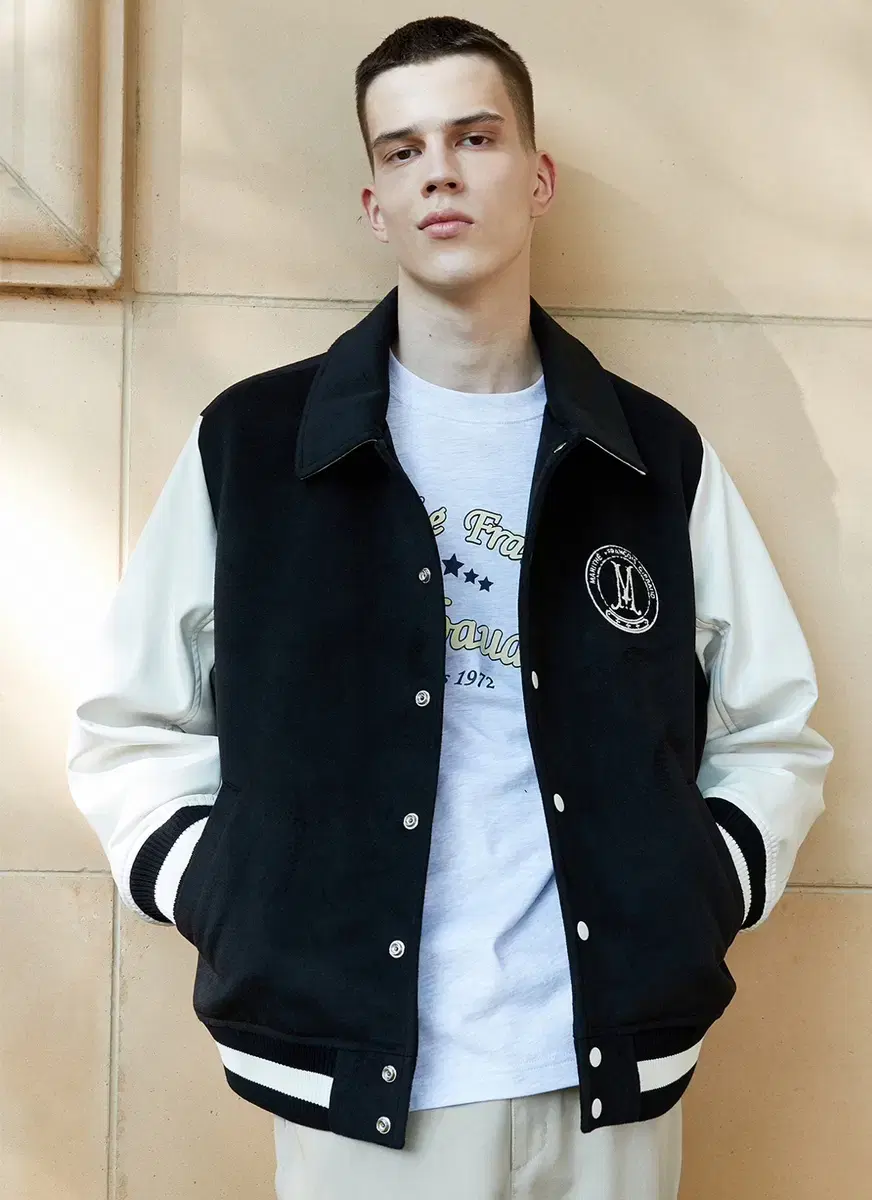 Mariette Francois Jaber Varsity Jacket Black