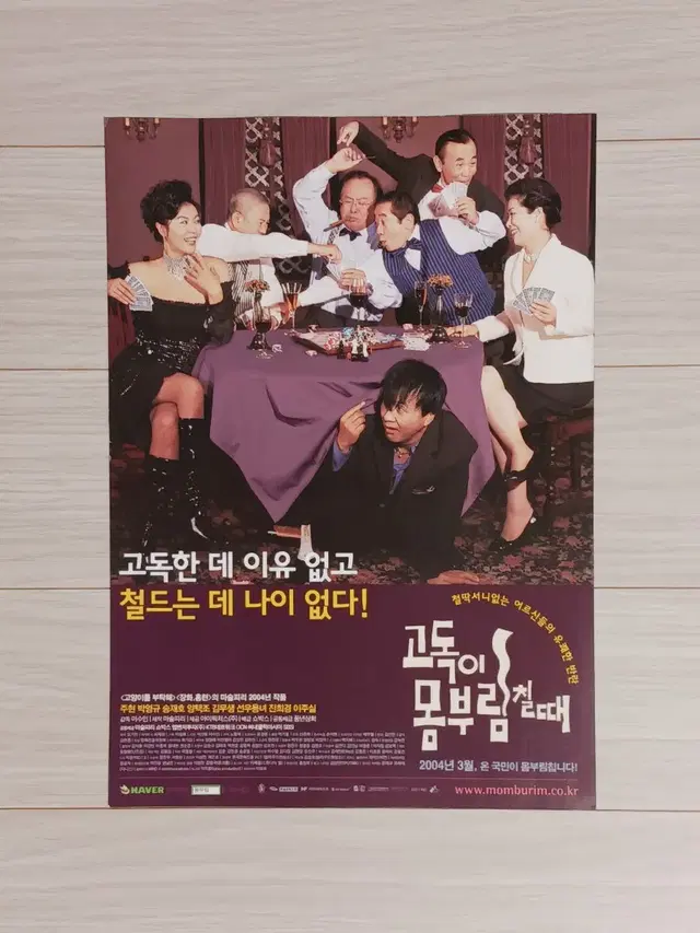 주현 박영규 고독이몸부림칠때(2004년)전단지