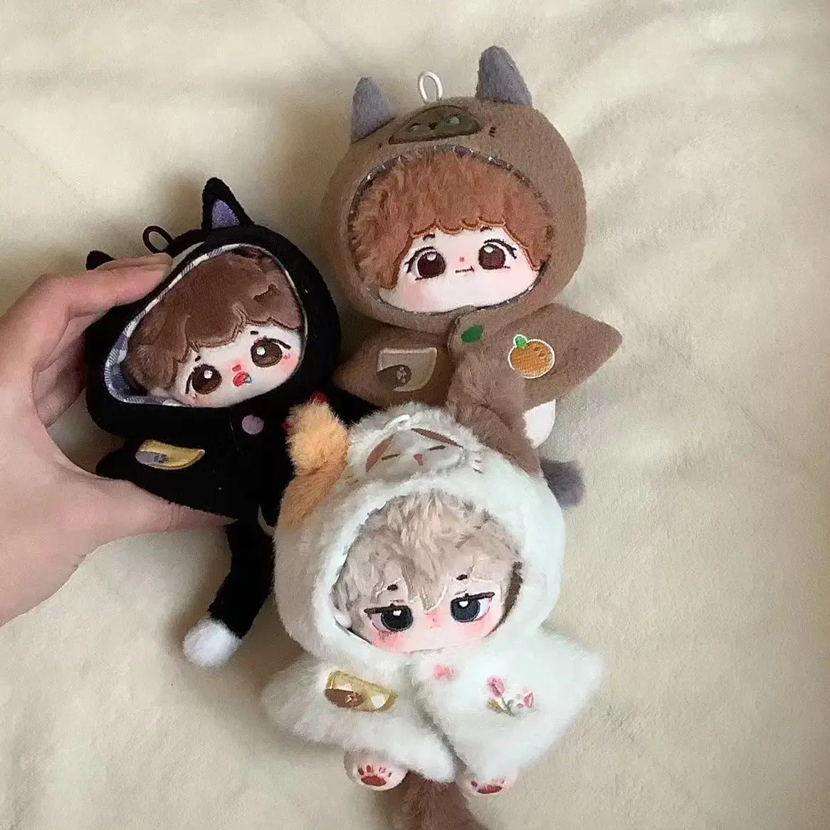 두건스타일 10cm 고양이 망토의상