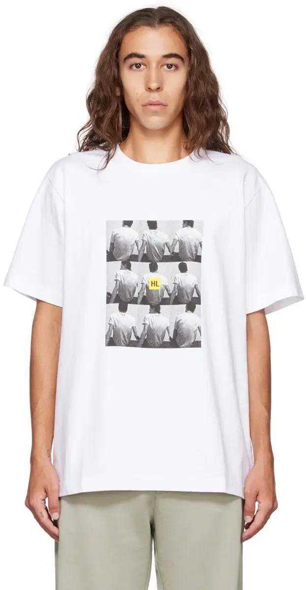 [L] Helmut Lang Photo Printed T-Shirt