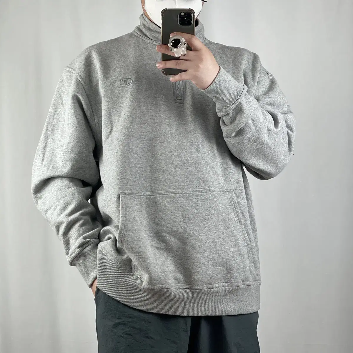 Champion Vahn Zip-Up Gray Brushed Top 2XL .240416