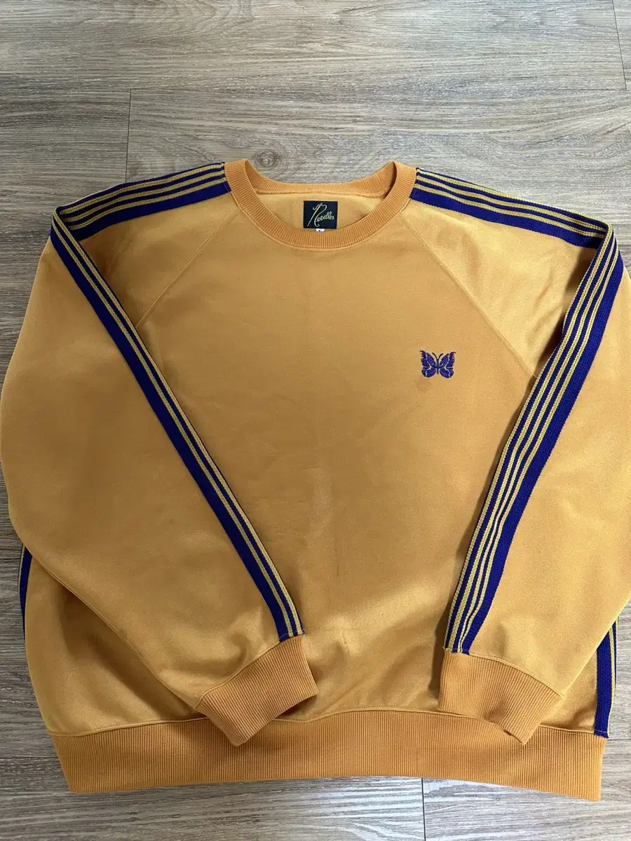 Needles Track Crewneck Yel Size L