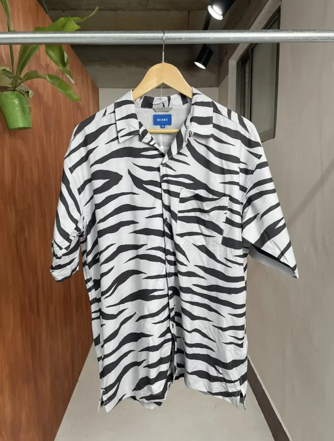 Beams Zebra Short Sleeve Shirt