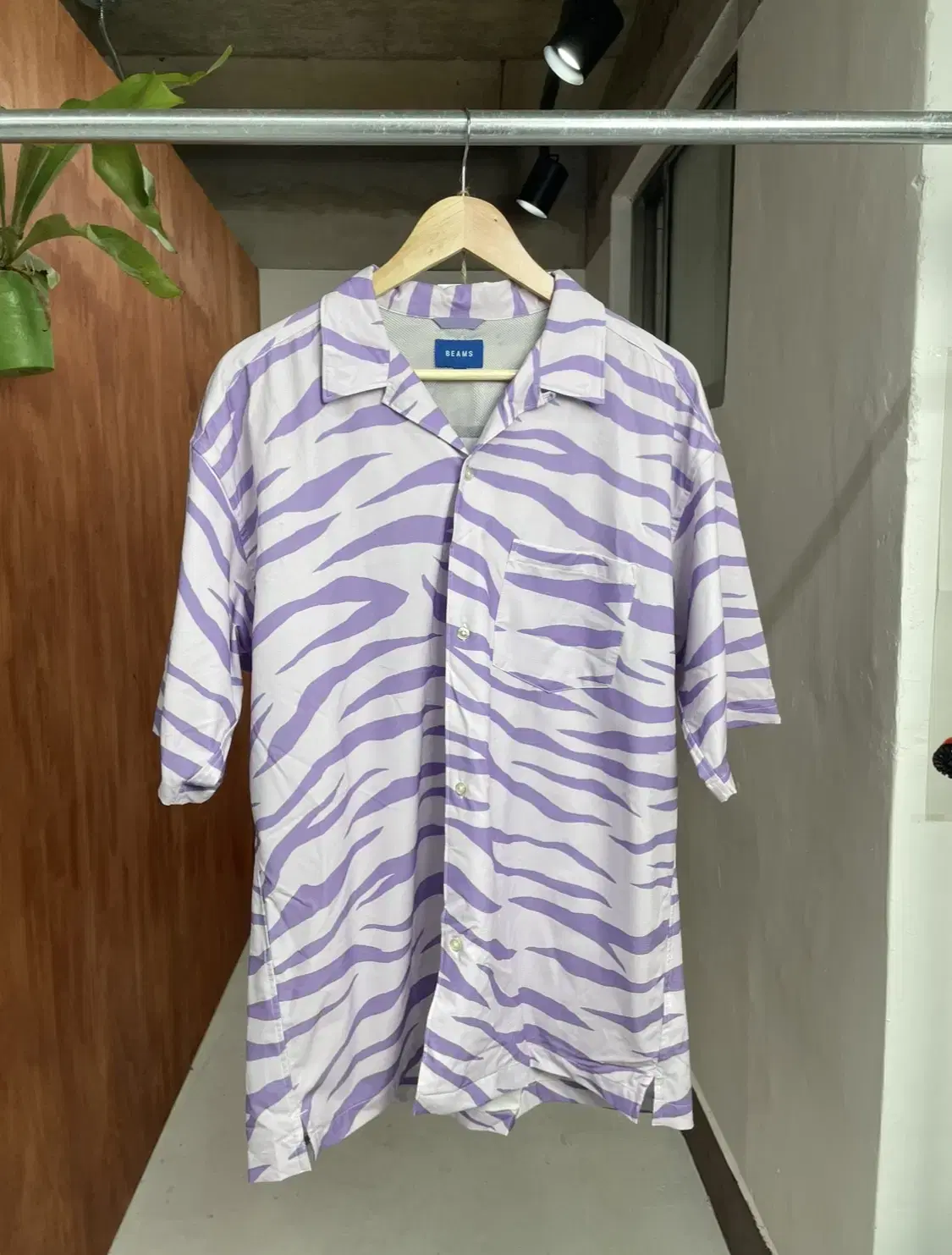 Beams Zebra Short Sleeve Shirt