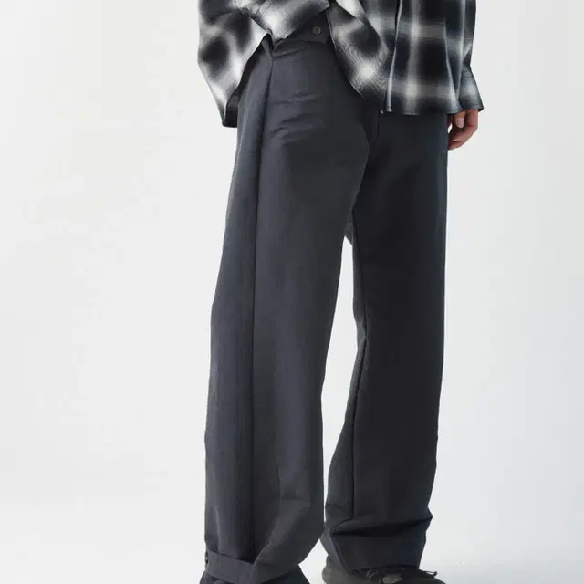 해칭룸 Snap Pants Blue Charcoal