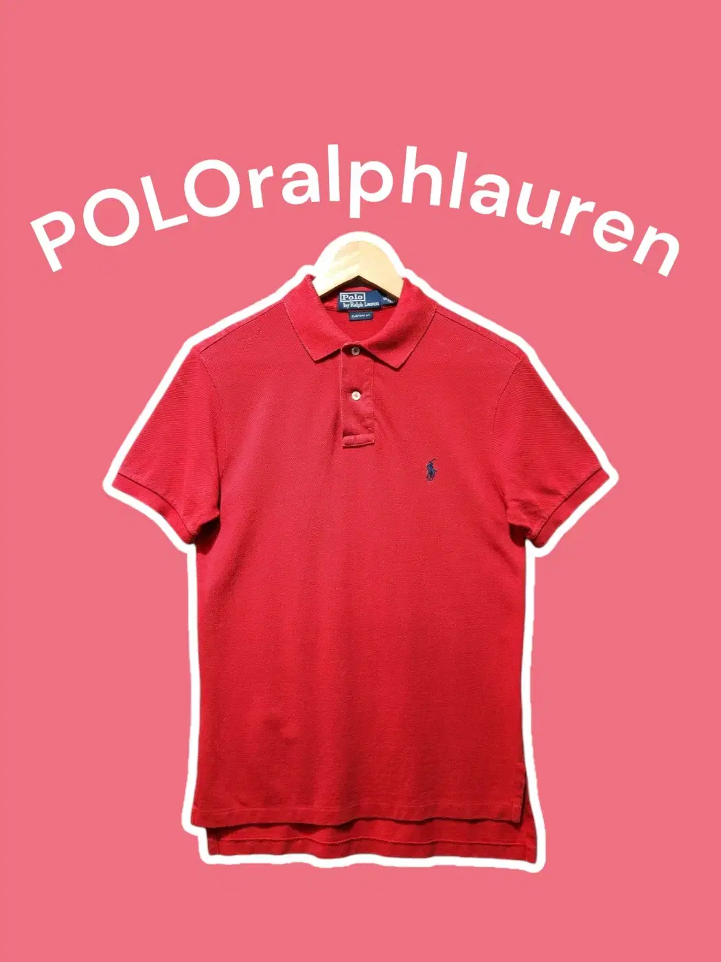 [S] POLOralphlauren 폴로랄프로렌 커스텀핏 여성 반팔카라티