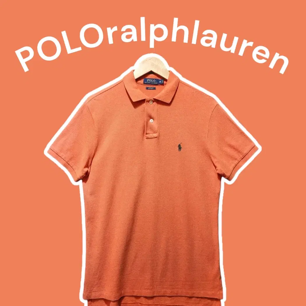 [M] POLOralphlauren 폴로랄프로렌 반팔카라티 오렌지