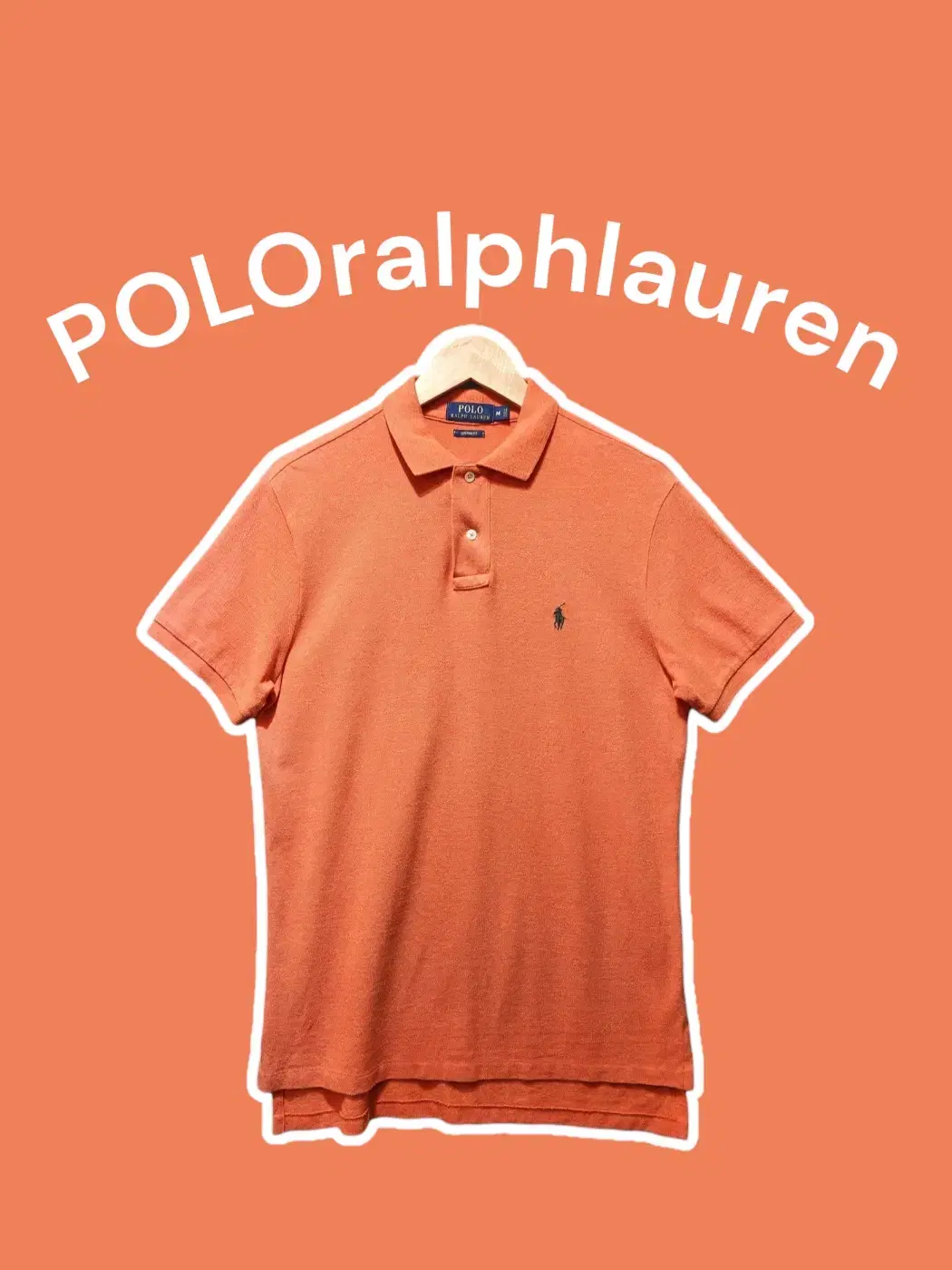 [M] POLOralphlauren 폴로랄프로렌 반팔카라티 오렌지