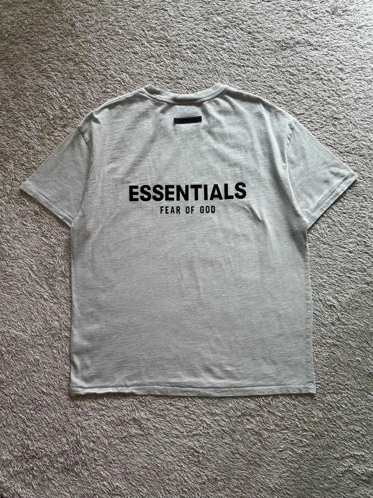 [M] 21SS Pierre & Marie Essentials Back Logo Short Sleeve T-shirt Oatmeal