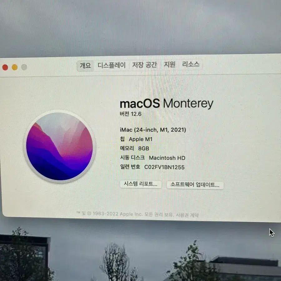 iMac 24인치 M1 블루