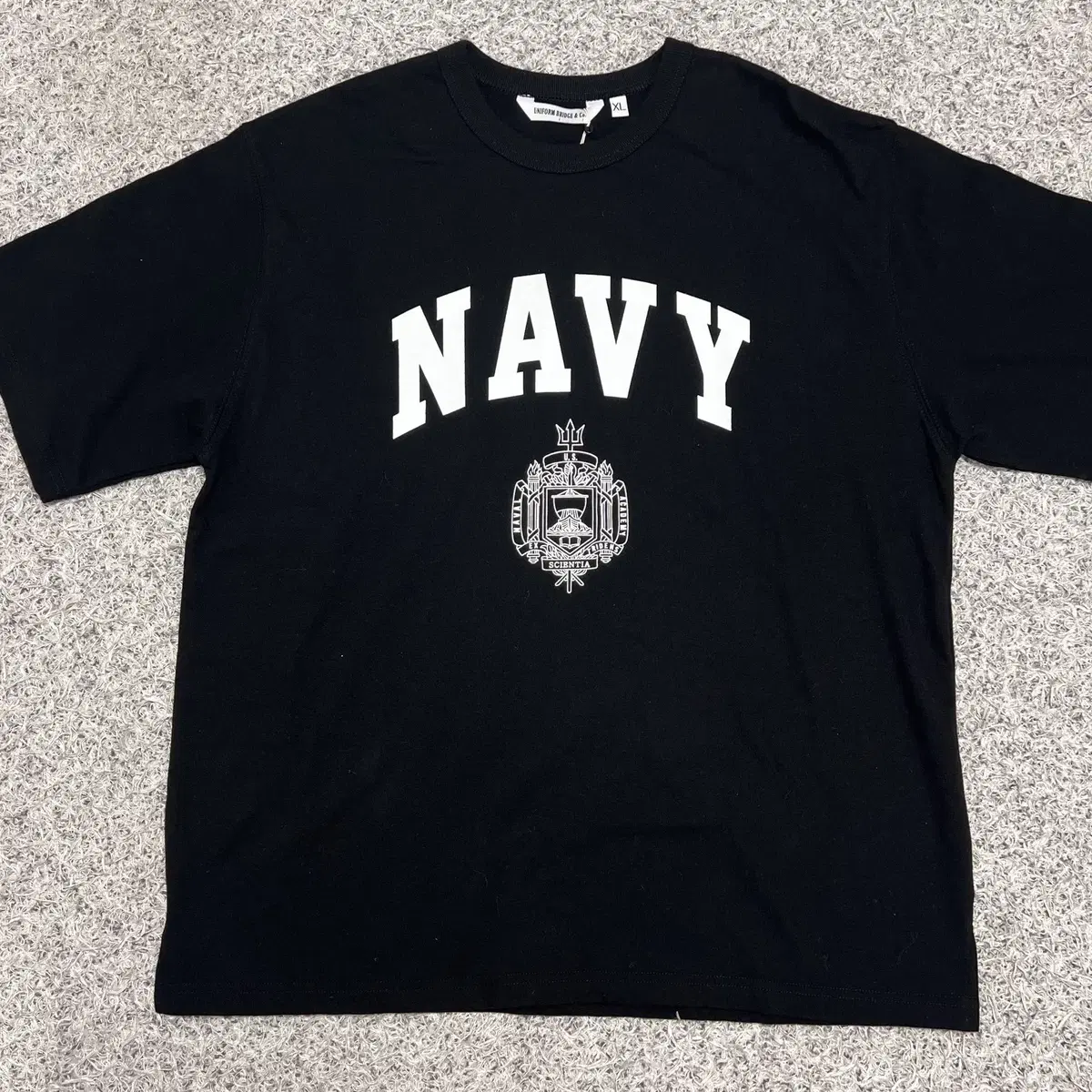 NAVY 오버 핏 반팔 티