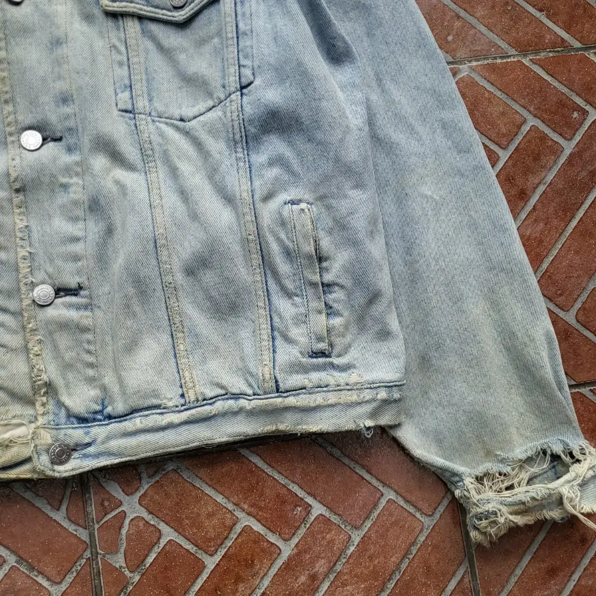 80~90s GAP 보로 데님 자켓 XL