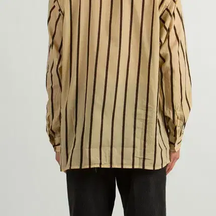 캡틴선샤인 SAFARI SHIRT BEIGE STRIPE 40