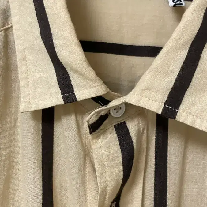 캡틴선샤인 SAFARI SHIRT BEIGE STRIPE 40