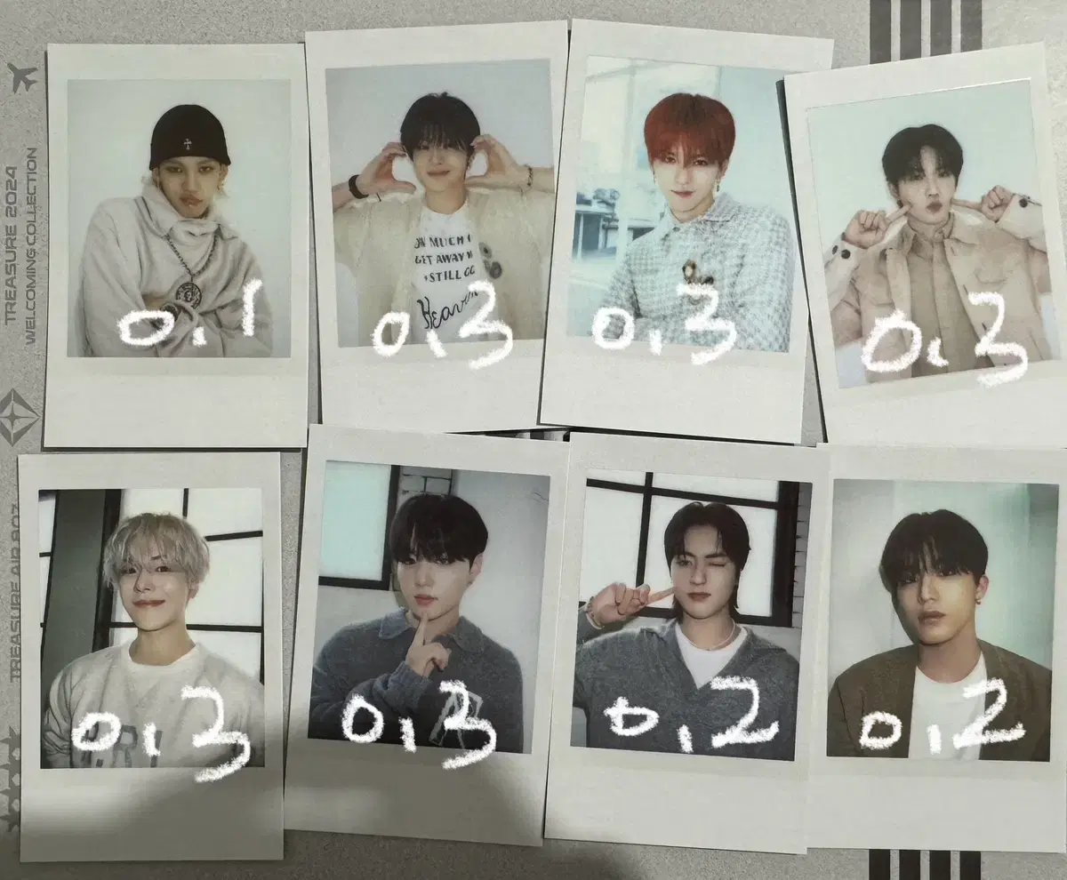 Treasure Pilot md pola photocard jihoon junkyu yoshi jaehyuk doyoung haruto Jungwoo