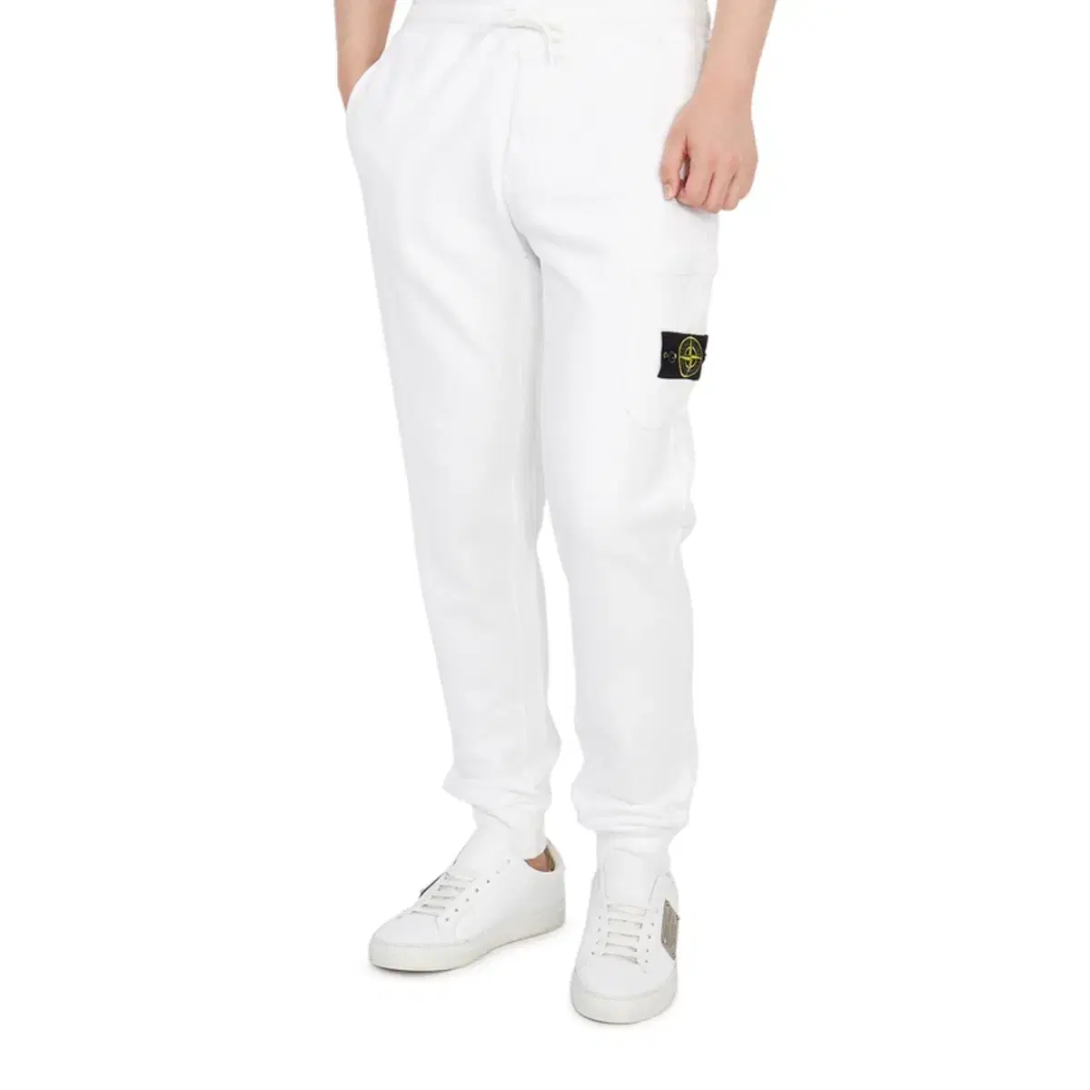 Stone Island White Jogger Pants S