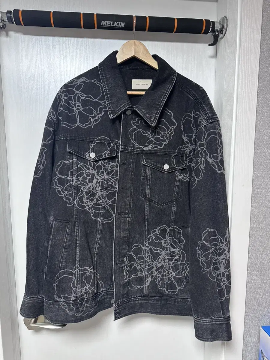 Martinplan Flower Black Jeans Jacket L sells