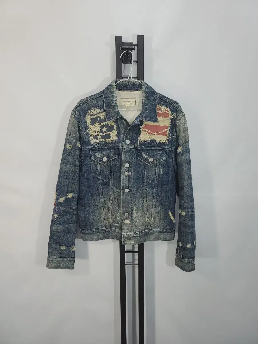 Polo Denim & Supply Jeans Jacket Stars and Stripes Denim Trucker Jacket M