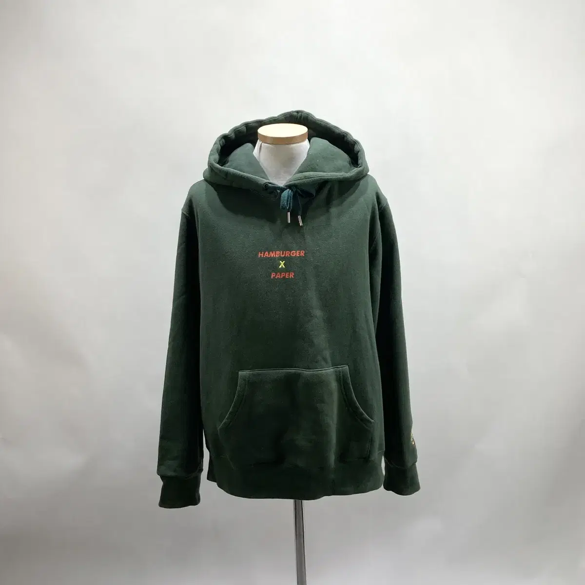 4 KNIT Men's Knitted Hooded T-Shirt Green 95 Permanent