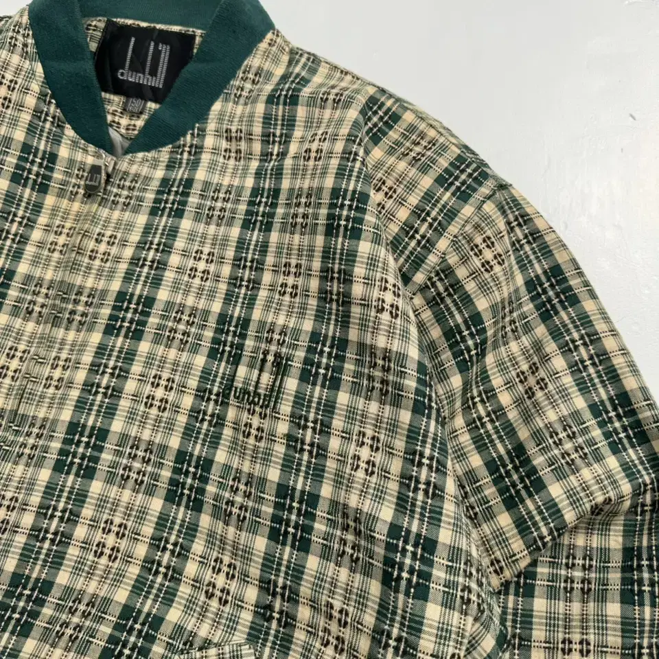 80s alfred dunhill check blouson