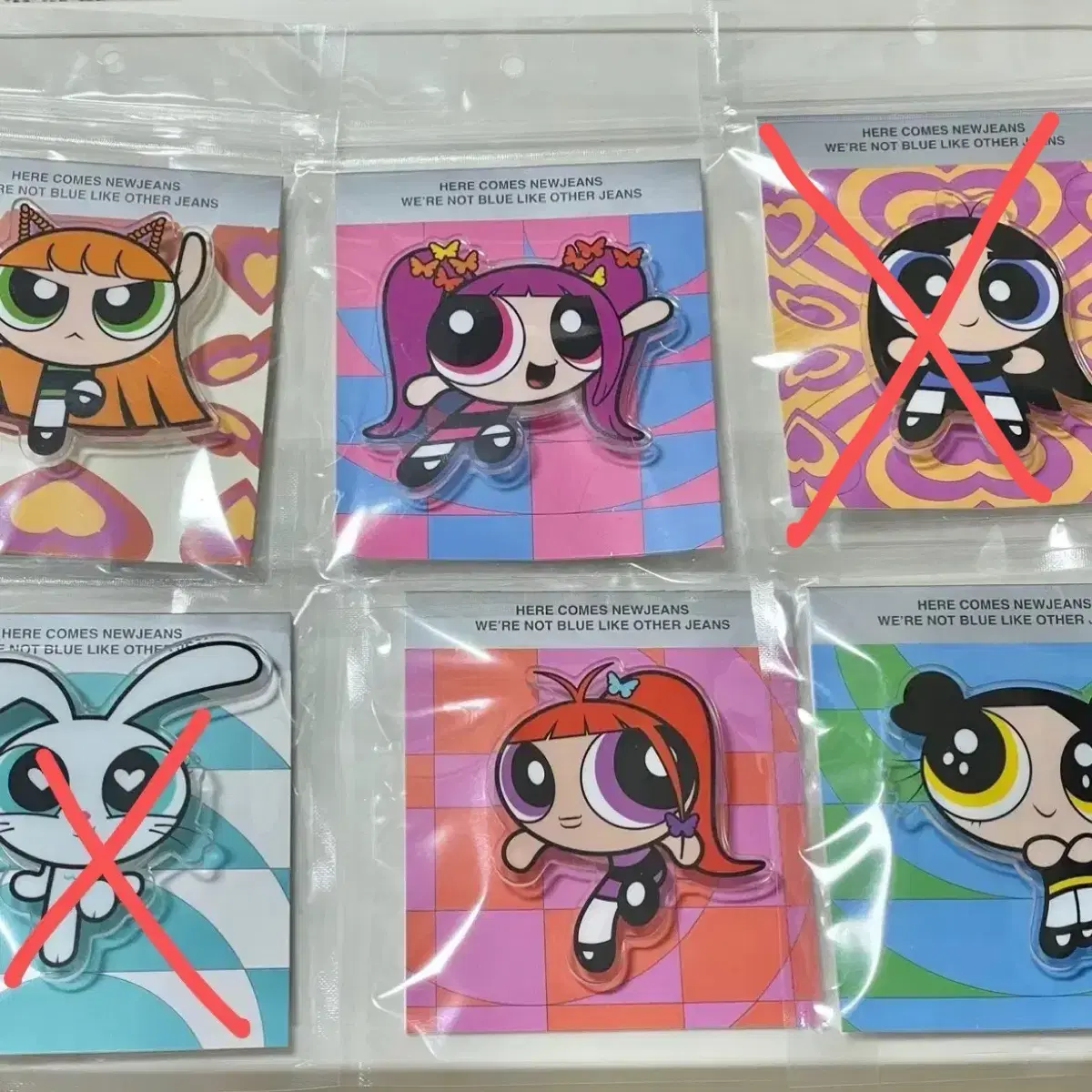 New new jeans Powerpuff Girls acrylic SmartTalk GripTalk