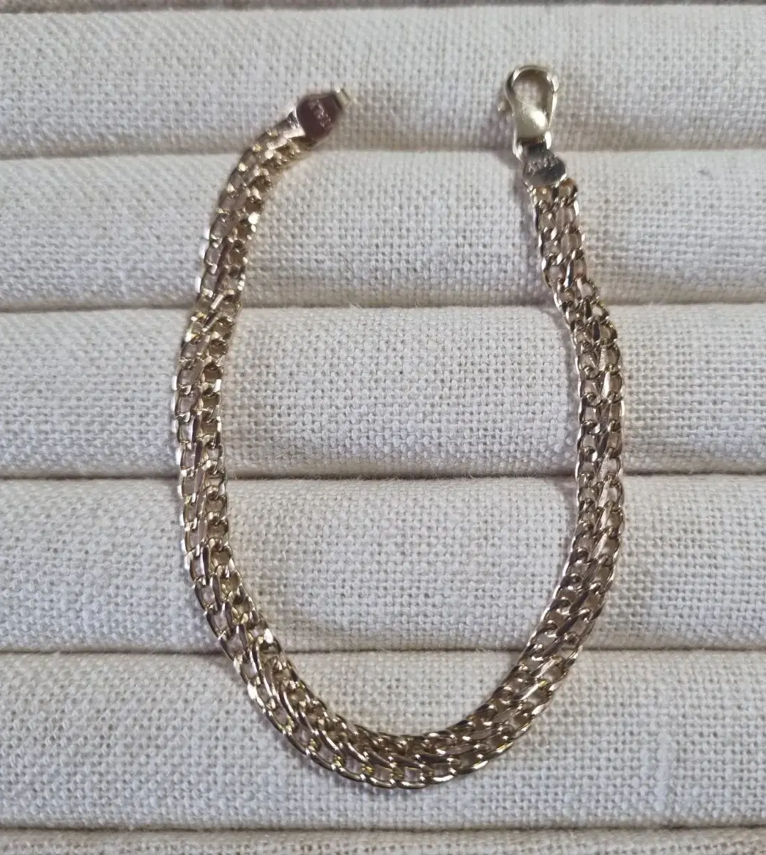 14k Heatrow Gold Italian Bracelet 17.7 cm 3.91 g