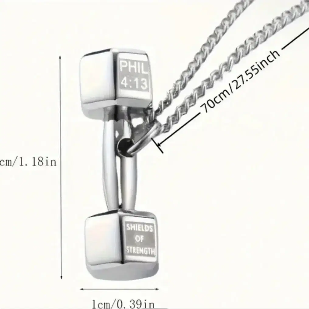 덤벨목걸이(새상품)