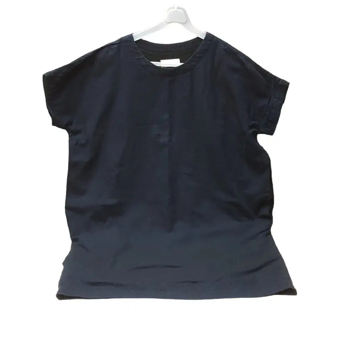 Tom Boy Box Fit Navy Color Long Top