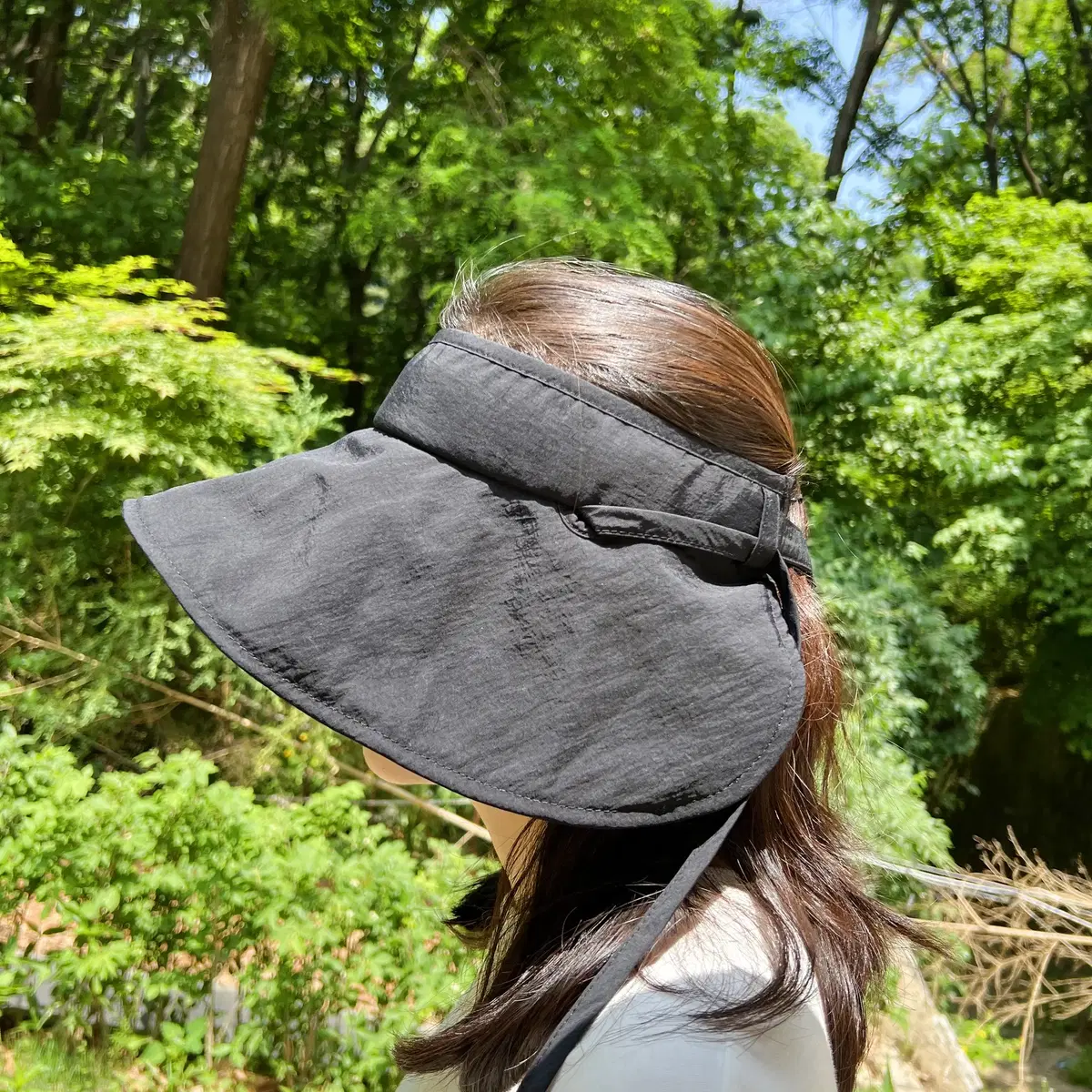 Side Shield Sun Cap Hat Turnable Sun Shade 2 Colors