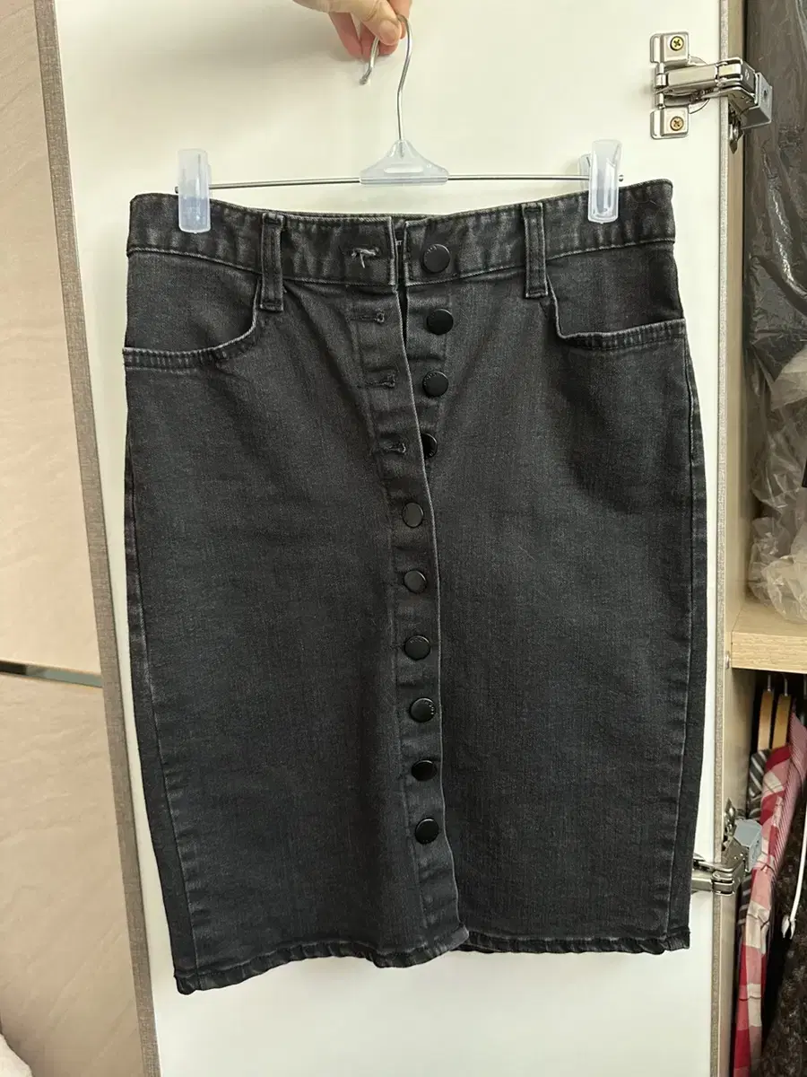 Kochi denim 흑청 스커트