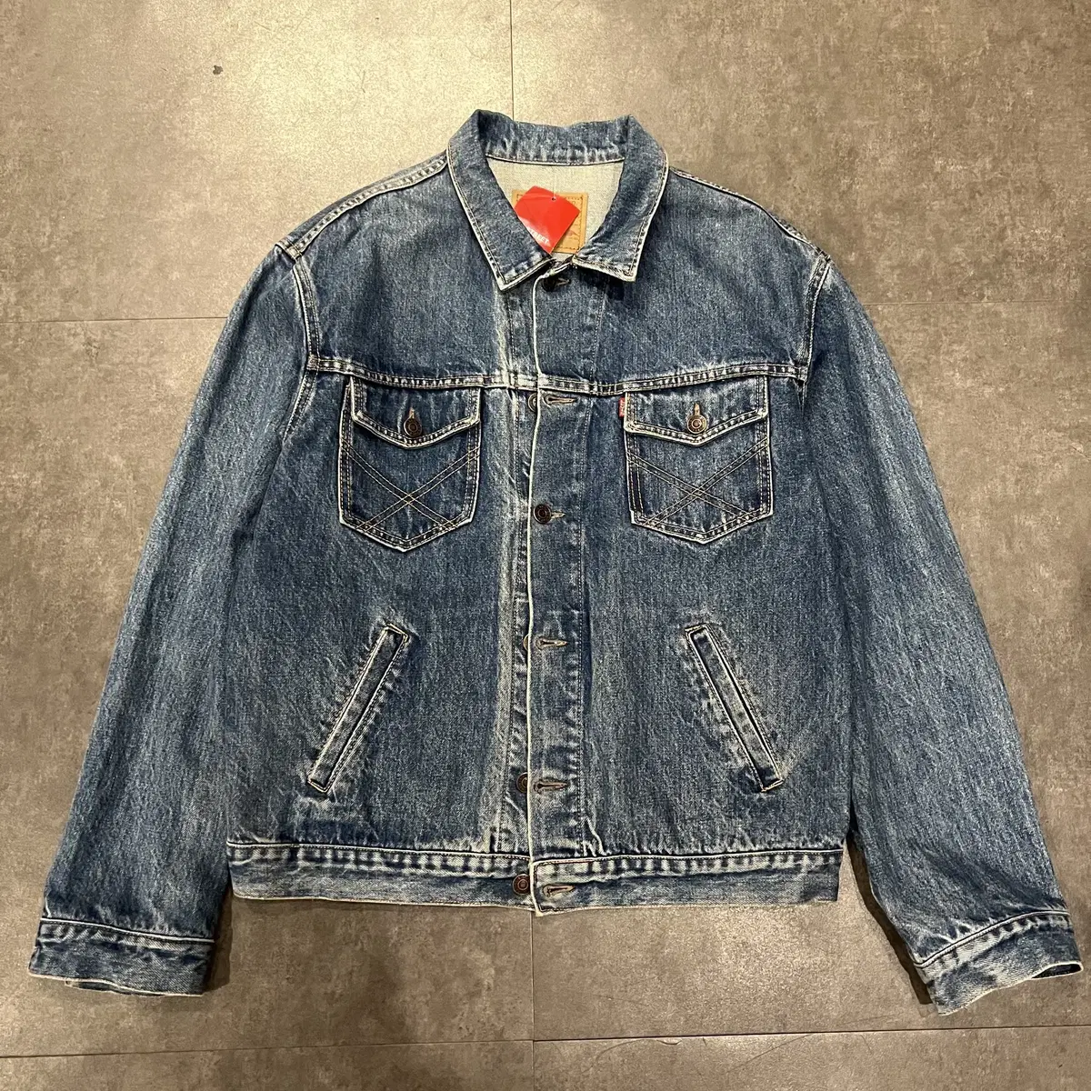 (END) LEVI'S 리바이스 501 더블 포켓 데님 청자켓 L