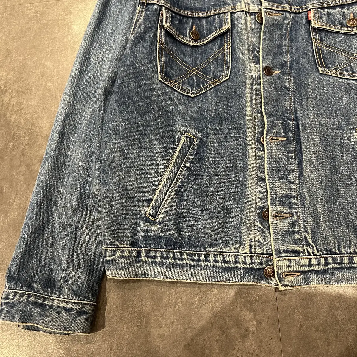 (END) LEVI'S 리바이스 501 더블 포켓 데님 청자켓 L