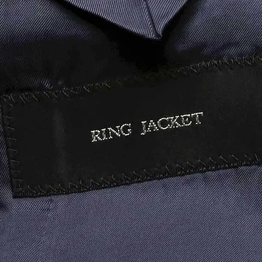 링자켓 [Ring Jacket] 네이비 스트라이프 블랙 라벨 수트