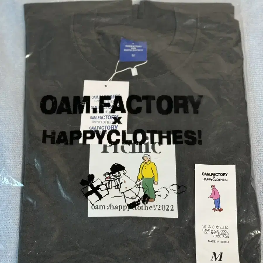 OAM factory 핏더사이즈 할아버지 빈티지블랙 [사이즈:M]