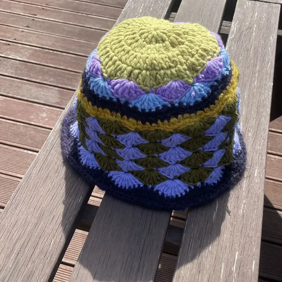 Handmade knit bucket hat