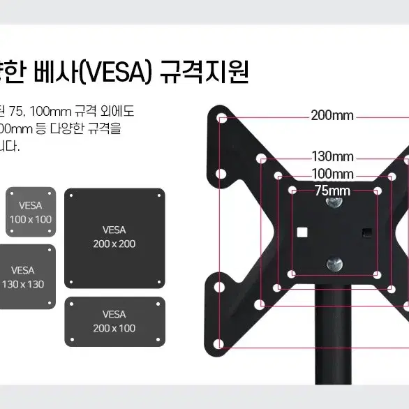 높이 조절 360도 회전 tv 모니터 스탠드 거치대